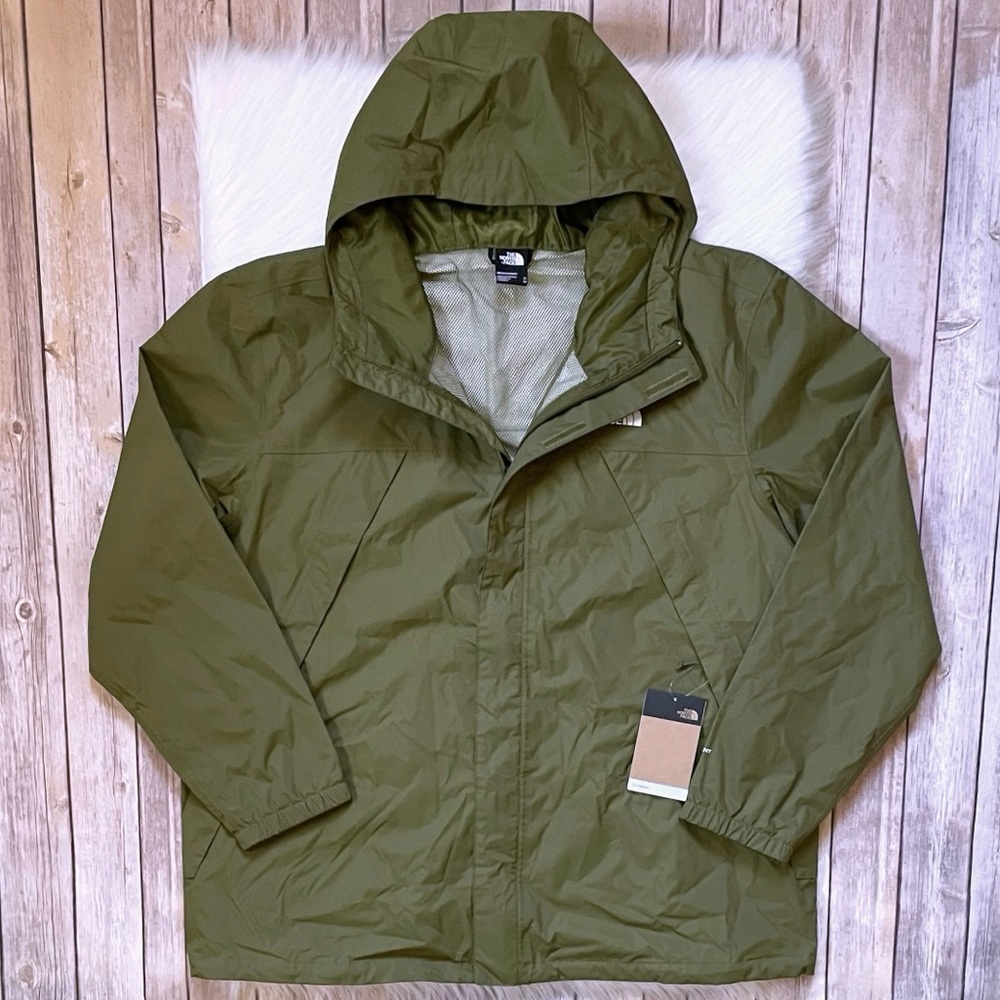 The North Face Men’s Big Antora Waterproof Jacket In Forest Olive